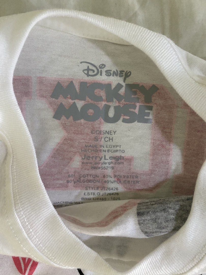 Disney USA - White Mickey Jersey Top (Category: Shirts) located in Quezon City. Submitted by lightsnowie (Listing ID 1443791956, Image 2). Description: - super cute - never worn, no flaws - best fits XS-M.