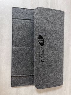 eBRAM Gray Velvet Document Bag/Tablet Bag493828869834690560