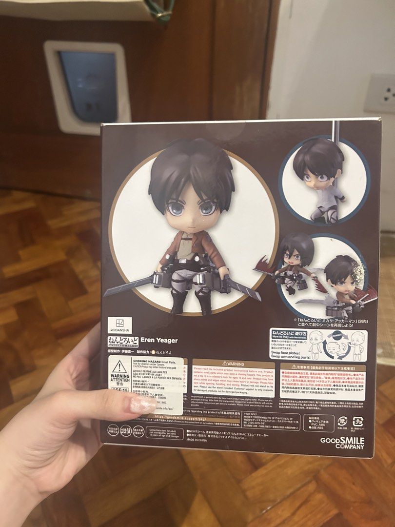 Eren Yeager (Attack on Titan) Nendroid 375 (Category: Figurines & Statues) located in Taguig. Submitted by alessandav81839 (Listing ID 1443791602, Image 3). Description: Attack on Titan Eren Yeager Nendroid #375 🏆Brand New 📸 DM for more pictures/ questions 🔄 Willing to Trade for Megumi Fushiguro Nendroid 🚐 SF handled by buyer .