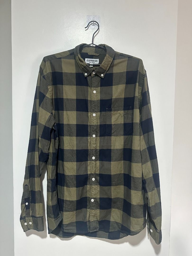 Express Soft Wash Long Sleeve Flannel Polo (Category: Formal Shirts) located in Balagtas. Submitted by bookplug_ph (Listing ID 1443792166, Image 1). Description: Length: 29.5 inches Width: 23 inches.