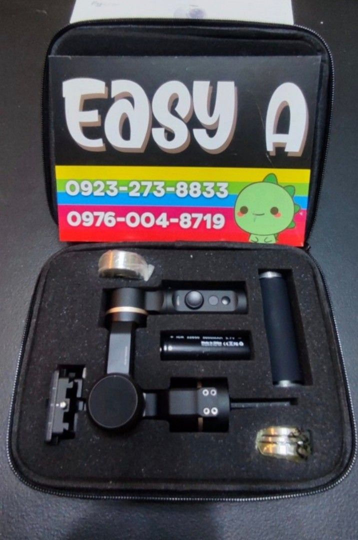 FeiyuTech G360 360 Panoramic Camera Gimbal Stabilizer (Category: Gimbals & Stabilizers ) located in Manila. Submitted by easy_a (Listing ID 1443787984, Image 1). Description: - FeiyuTech G360 gimbal - Ideal for panoramic cameras - Comes with original case and accessories - Ensures smooth and stable video shots - Easy to set up and use.