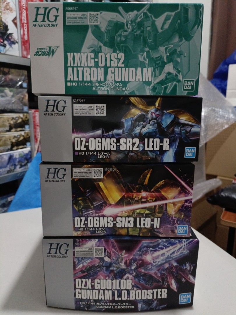 Gunpla P-Bandai kits (Category: Gundam & Model Kits) located in Pasig City. Submitted by miggymang (Listing ID 1443717482, Image 2). Description: All kits are unbuilt and sealed. Kits are located at Manggahan, Pasig FM Boost Raider - 3,500.00 MG F90IIIY Cluster Gundam - 3,300.00 MG Astray Mirage Frame - 3,500.00 MG Stormbringer P. F. - 4,000.00 MG Qubeley Damned - 3,000.00 MG Gundam F90 N-Type - 4,000.00 HG Altron Gundam -2,500.00 HG Leo-R - 2,00