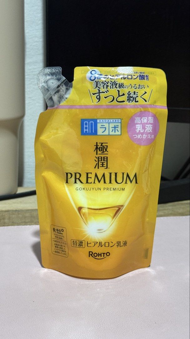 Hada Labo Gokujyun Premium Lotion Refill (Category: Face Care) located in Binan City. Submitted by allyson__ (Listing ID 1443837445, Image 1). Description: - Hada Labo Gokujyun Premium refill pouch 140ML -RFS: extra -Bought this directly from Japan .