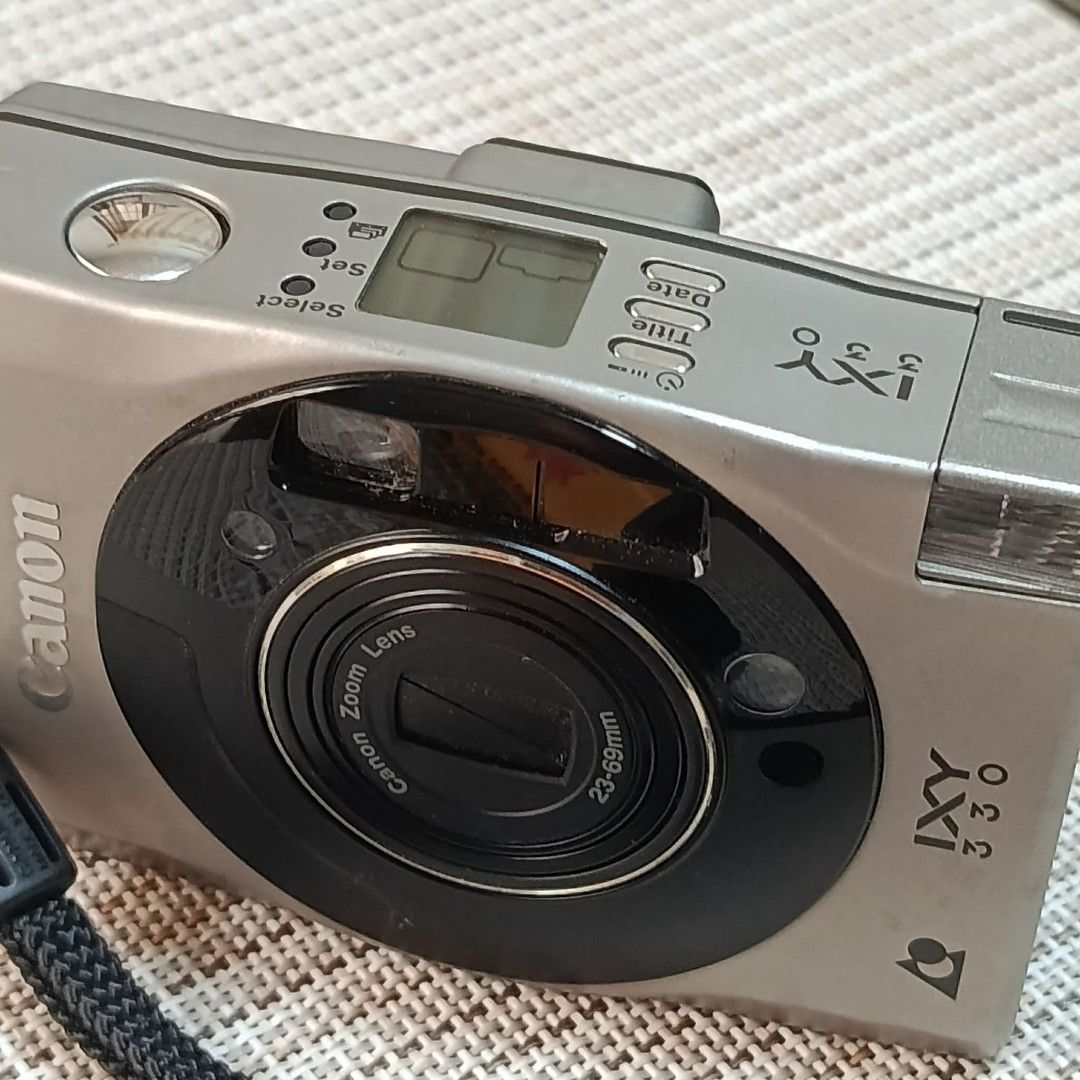 High-end APS Camera with Free Film (Category: Cameras) located in Las Pinas. Submitted by 84vintage (Listing ID 1443719739, Image 2). Description: The Canon IXY 330 is a high end camera that can shoot and rewind midroll so you can shoot diff films at will. Comes with a partially spent aps film which indicate there are 22 shots left. Sold as is where is Actual photos posted. Please examine them carefully as they are part of the description. --📌 M