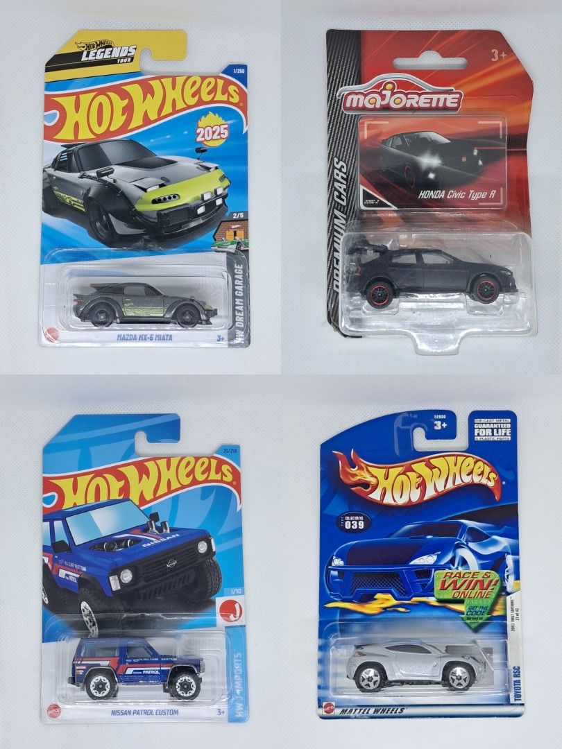 Hot Wheels: JDM (Category: Vehicle & Diecast Models) located in Quezon City. Submitted by affcollection (Listing ID 1443807361, Image 3). Description: 👇 Click "Read More" to view PRICE LIST below 👇 (starting from P120) All factory sealed, but may have soft corners and/or blister issues See pictures for condition MOP: Gcash / Maya MOD: Lalamove / Grab / J&T / LBC 📍Culiat, Quezon City 🚥🚥 LB-Silhouette Works GT Nissan 35GT-RR Ver.2 (cracked bli