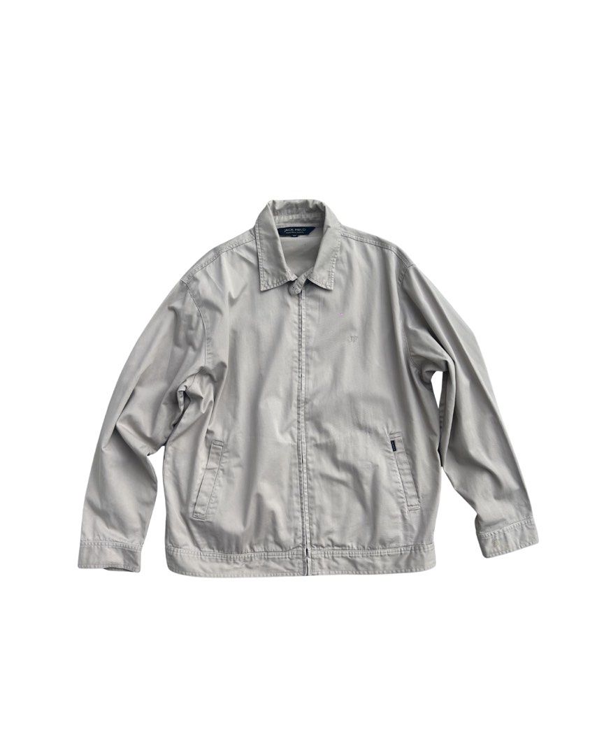 Jack Field Khaki / Cream Jacket / Outerwear / Harrington (Category: Coats, Jackets and Outerwear) located in Bulacan. Submitted by franksausage (Listing ID 1443883575, Image 1). Description: Brand: Jack Field Width: 24 Length: 27 RFS: Decluttering Shipping: shouldered by the buyer. Can do Lalamove/Grab Express if within Metro Manila. LBC Express for outside Metro Manila..
