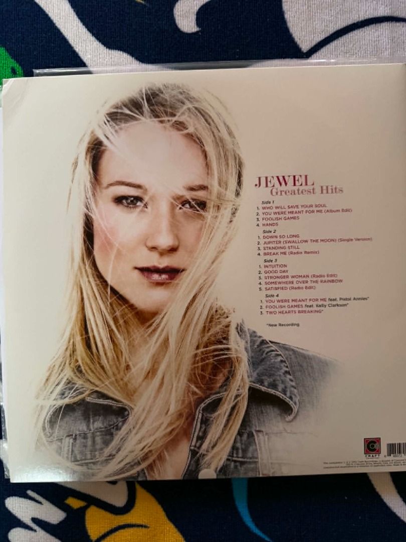 Jewel Greatest Hits Vinyl Record (Category: Vinyls) located in San Pablo. Submitted by rheddex (Listing ID 1443745244, Image 3). Description: Jewel - Greatest Hits 2LP Gatefold Good as new. Well preserved. Sleeve Condition: Mint condition Media Condition: Very Good Plus (VG++) Free shipping if you purchase 2 items or more... Note: The buyer is responsible for the shipping fee. .