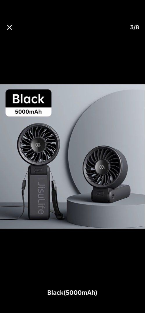 Jisulife folding fan Preloved 5000mAh (Category: Announcements) located in Cainta. Submitted by cubic01 (Listing ID 1443722255, Image 1). Description: .
