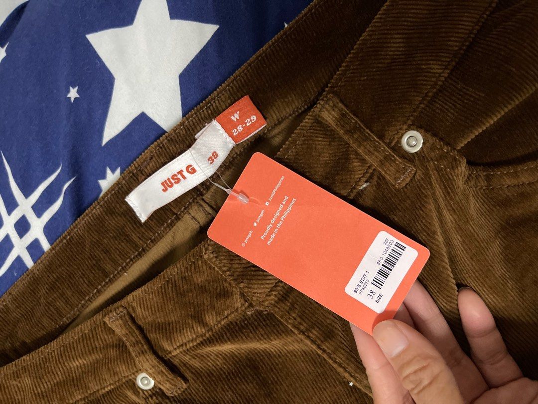 Just G Brown Corduroy Jeans (Category: Jeans) located in Taguig. Submitted by kayeph (Listing ID 1443893082, Image 2). Description: Corduroy Jeans 📍 Taguig RFS decluttering .
