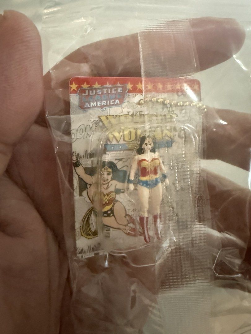 Justice League America Mini Figures Keychain Set (Category: Western Merchandise) located in Quezon City. Submitted by jultonov (Listing ID 1443902209, Image 2). Description: - Justice League mini figures - Includes Superman, Wonder Woman, The Flash, Batman, and Green Lantern - Each figure is attached to a keychain - Ideal for DC Comics fans and collectors - Perfect for decorating bags or keys - All figures are brand new and in original packaging.