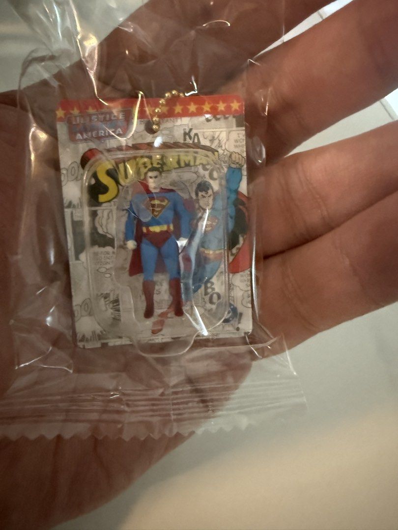 Justice League America Mini Figures Keychain Set (Category: Western Merchandise) located in Quezon City. Submitted by jultonov (Listing ID 1443902209, Image 1). Description: - Justice League mini figures - Includes Superman, Wonder Woman, The Flash, Batman, and Green Lantern - Each figure is attached to a keychain - Ideal for DC Comics fans and collectors - Perfect for decorating bags or keys - All figures are brand new and in original packaging.