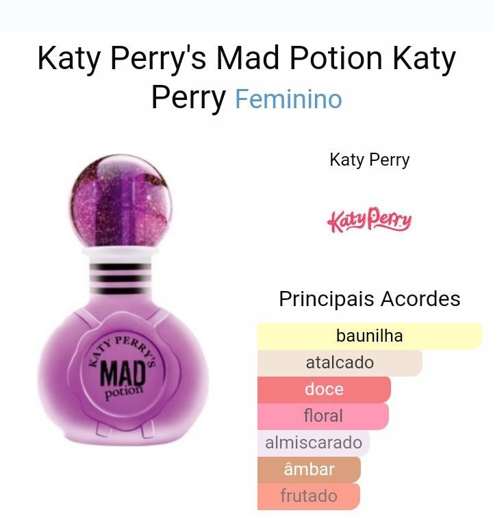 Kerrt Perry Katy Perry's Mad Potion Perfume, Beauty & Personal Care, Fragrance ...
