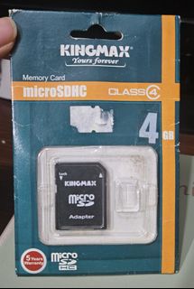 KINGMAX microSDHC 4GB Class 4 Memory Card493584088375633920