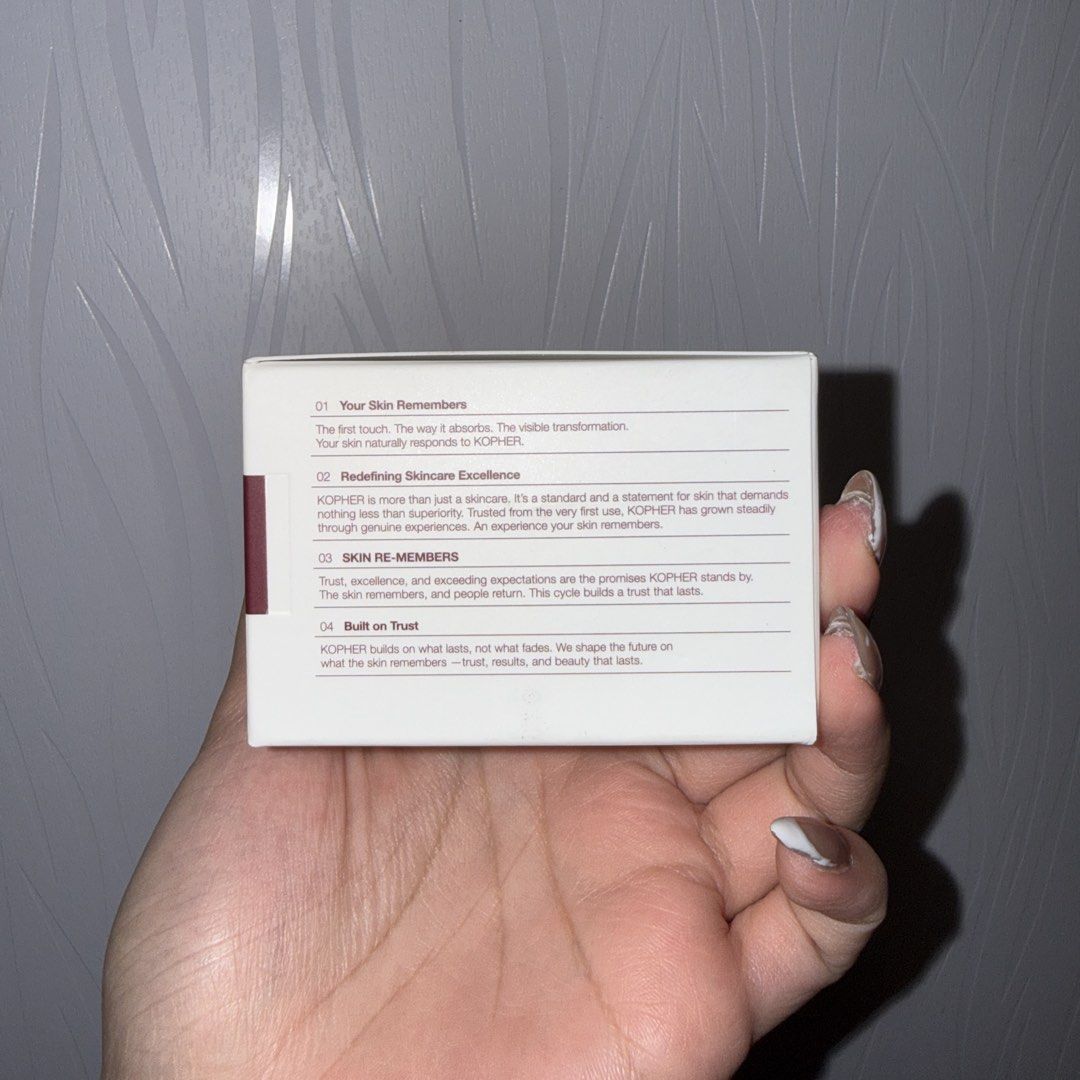 Kopher Cuepair Solution (Category: Face Care) located in Singapore. Submitted by jusakiddo (Listing ID 1443780455, Image 3). Description: Kopher Cuepair Solution A lightweight soothing solution that helps calm, hydrate, and strengthen the skin barrier while reducing redness and irritation. Its fast-absorbing formula leaves the skin feeling refreshed without any sticky residue. Suitable for: Sensitive or irritated skin Dry and dehydrated skin Redn