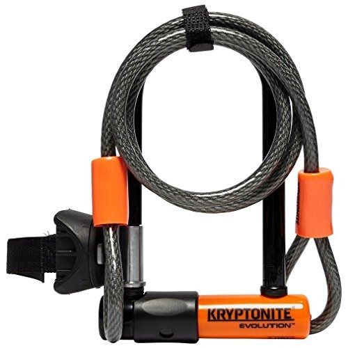Kryptonite Evolution Mini-7 U-Lock with FlexFrame Bracket & Cable (Category: Parts & Accessories) located in Singapore. Submitted by mubau.com (Listing ID 1443891765, Image 1). Description: The item will be available within 8 days after your order Kryptonite Evolution Mini-7 Bicycle U-Lock with Transit FlexFrame Bracket (3.25-Inch x 7-Inch) with 4-Foot Flex Cable 13mm hardened MAX-Performance steel shackle resists bolt cutters and leverage attack