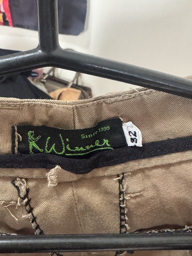 K-Winner Khaki Chinos Size 32 (Category: Chinos) located in Manila. Submitted by artipelagow (Listing ID 1443767523, Image 2). Description: - Brand: K-Winner - Type: Khaki Chinos - Size: 32 - Fit: Classic Fit - Closure: Button and Zip - Condition: Good, with minor creasing from storage - Ideal for: Everyday wear - Ready for a new home!.