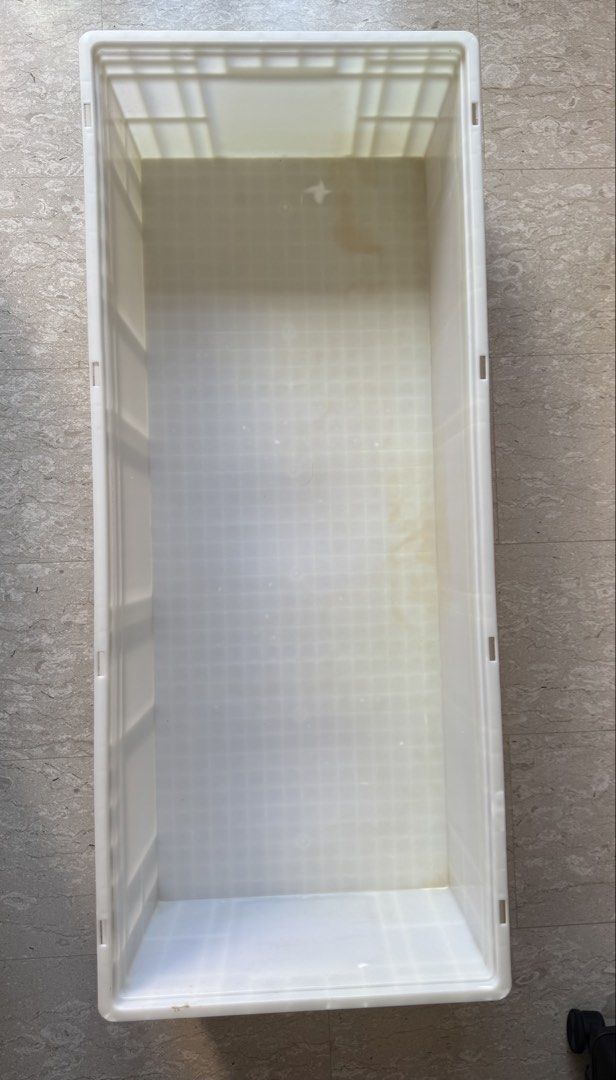 Large White Plastic Storage Container Bin483768101504307201