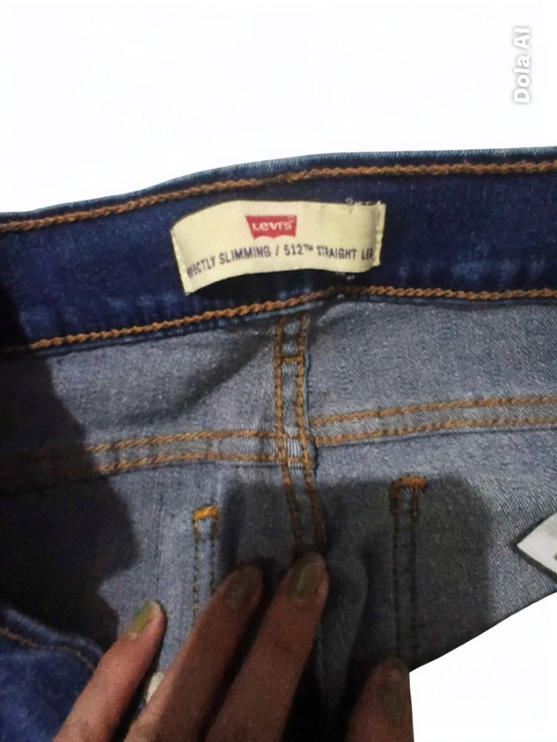 Levi's 512 Straight Leg Jeans (Category: Jeans) located in Taytay. Submitted by corxxxx (Listing ID 1443815756, Image 2). Description: - Brand: Levi's - Fit: 512 Straight Leg - Wash: Dark Wash Denim - Style: Classic five-pocket styling - Closure: Button and zip fly - Features: Comfortable for everyday wear - Benefit: Great staple piece for your wardrobe.
