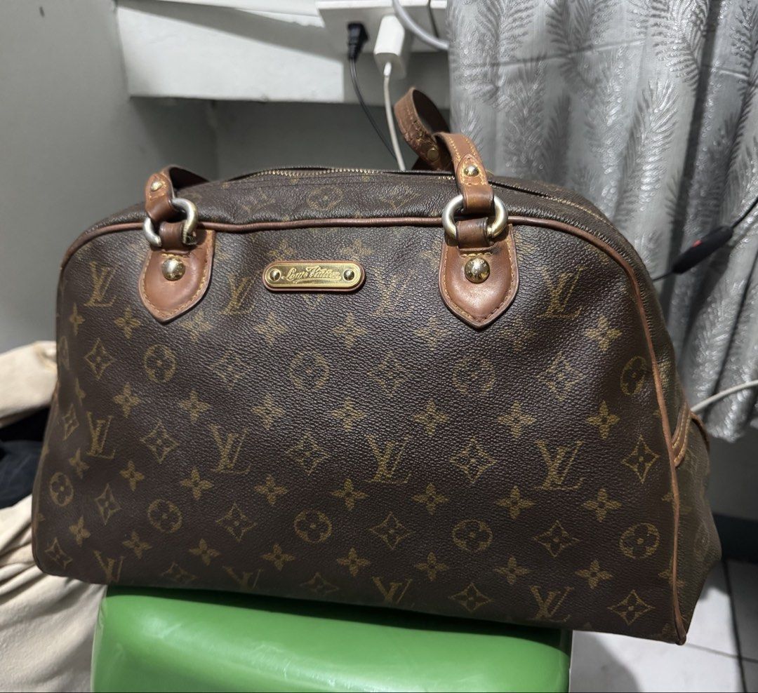 Louis Vuitton Lv Montorgueil GM (Category: Luxury Bags & Wallets) located in Iloilo. Submitted by donlockhart (Listing ID 1443850547, Image 1). Description: 💯 Guaranteed Authentic Louis Vuitton Montorgueil GM Datecode : MI2098 made in France Year : 2008 Condition : Purchased as is. recolored vachetta and looks like dumaan siya sa spa para ipaayos din ang piping, sira puller ng zipper pero kasama sa benta yung puller kayo na palagay. no cracks sa