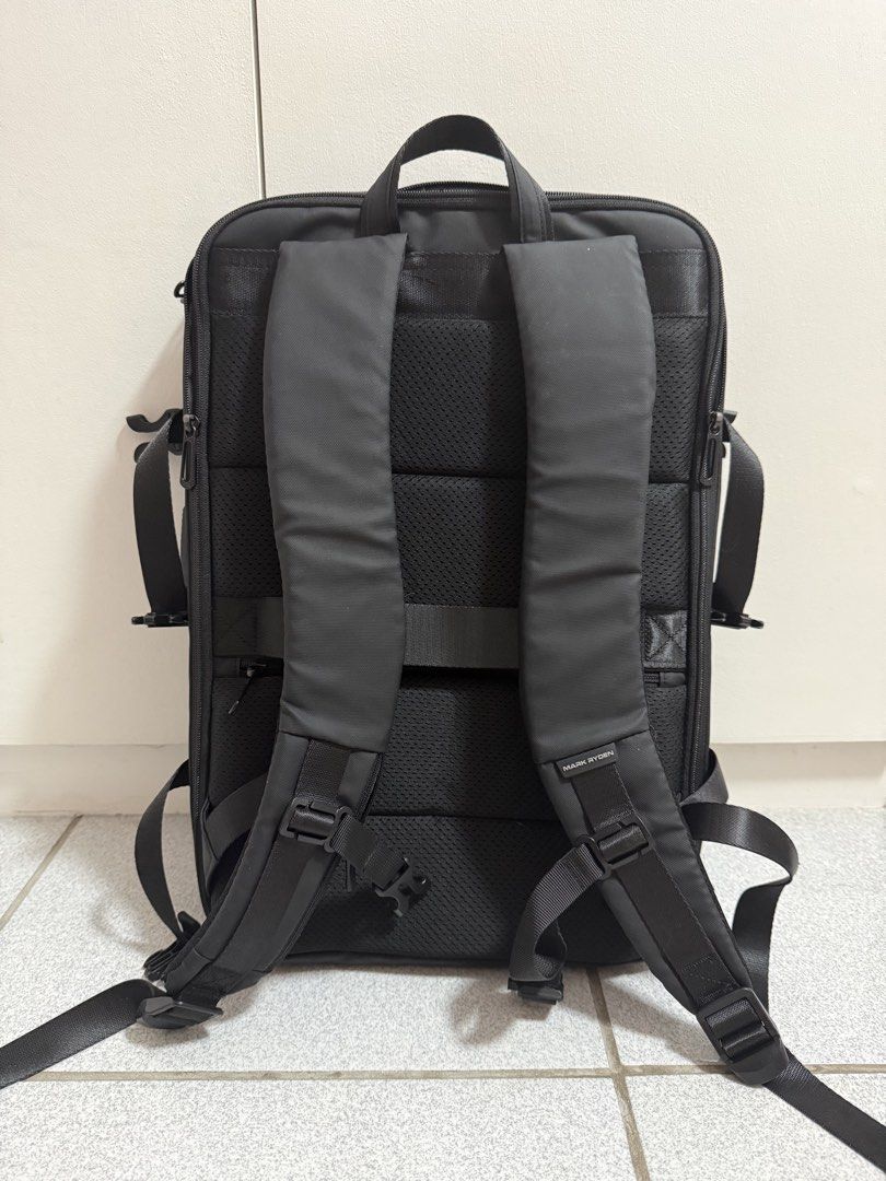 [PRE-LOVED] Mark Ryden Expandable Black Backpack (Category: Backpacks) located in San Jose del Monte. Submitted by hellocutease (Listing ID 1443853486, Image 2). Description: - Condition: Zippers in good working order but a bit hard to zip at times since it wasn't used for a long time - withh USB port - 20L expandable to 36L - Features: Multiple compartments, padded straps for comfort - Capacity: Plenty of space for essentials.