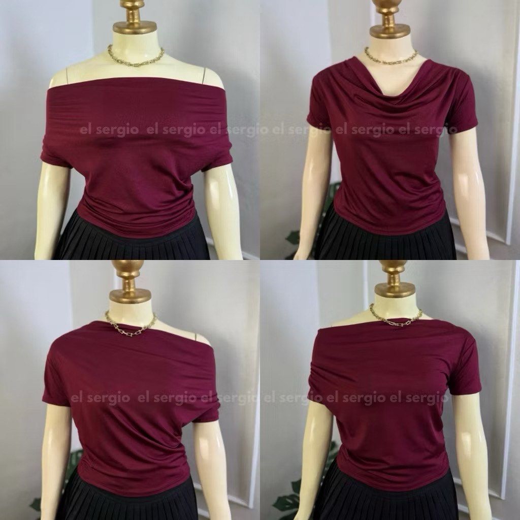 Maroon Top (Category: Others Tops) located in Pasay City. Submitted by annedeclutter (Listing ID 1443878794, Image 1). Description: Size: Medium-Large.