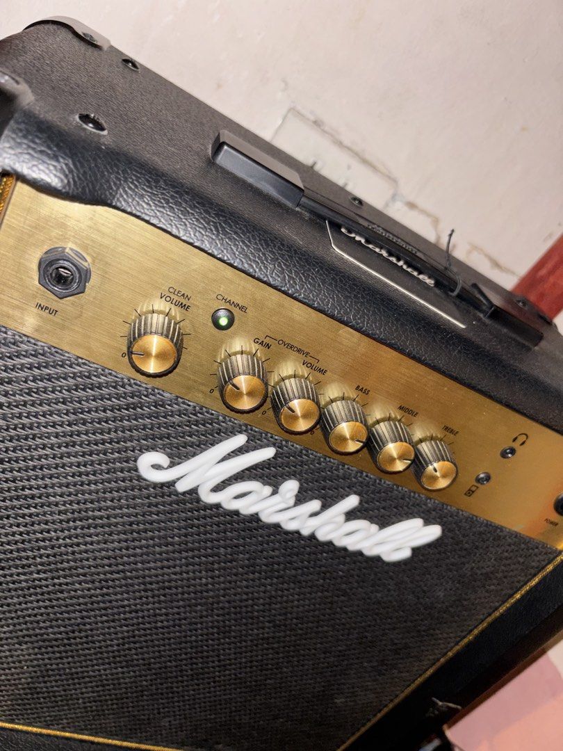 MARSHALL MG15G 15W AMPLIFIER (Category: Soundbars, Speakers & Amplifiers) located in Manila. Submitted by buttfingerer5000 (Listing ID 1374582359, Image 3). Description: MARSHALL AMPLIFIER GE15G: ALMOST BRAND NEW. dm for more details and any inquiries!.