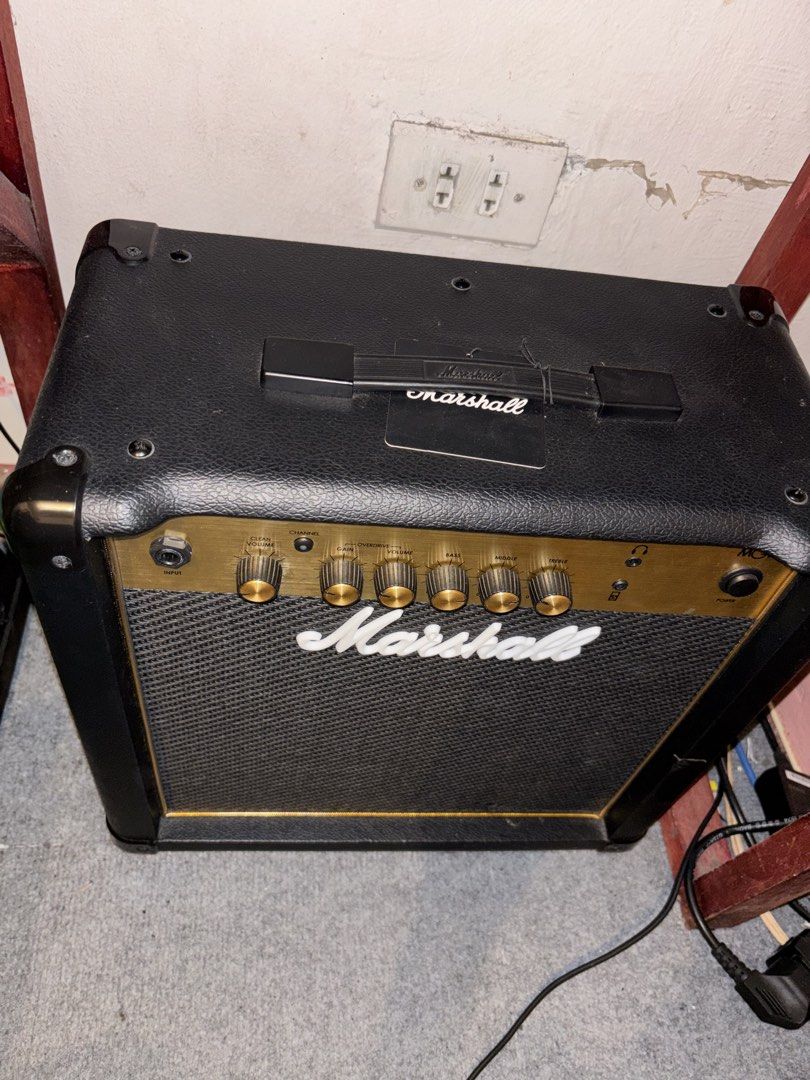 MARSHALL MG15G 15W AMPLIFIER (Category: Soundbars, Speakers & Amplifiers) located in Manila. Submitted by buttfingerer5000 (Listing ID 1374582359, Image 2). Description: MARSHALL AMPLIFIER GE15G: ALMOST BRAND NEW. dm for more details and any inquiries!.