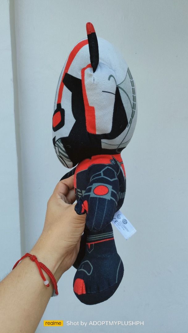 Marvel Ant-Man plush toys (Category: Plushies & Soft Toys) located in Taguig. Submitted by adopt.my.plush.ph (Listing ID 1443776879, Image 3). Description: 300.00 each Marvel Ant-Man plush figures: Left Plush: A standing with Whitehouse Leisure Ant-Man plush figure, featuring sleek, printed character detailing. Right Plush: A stylized Marvel Avengers Endgame plush figure manufactured in collaboration with Whitehouse Leisure, showcasing a larger, 