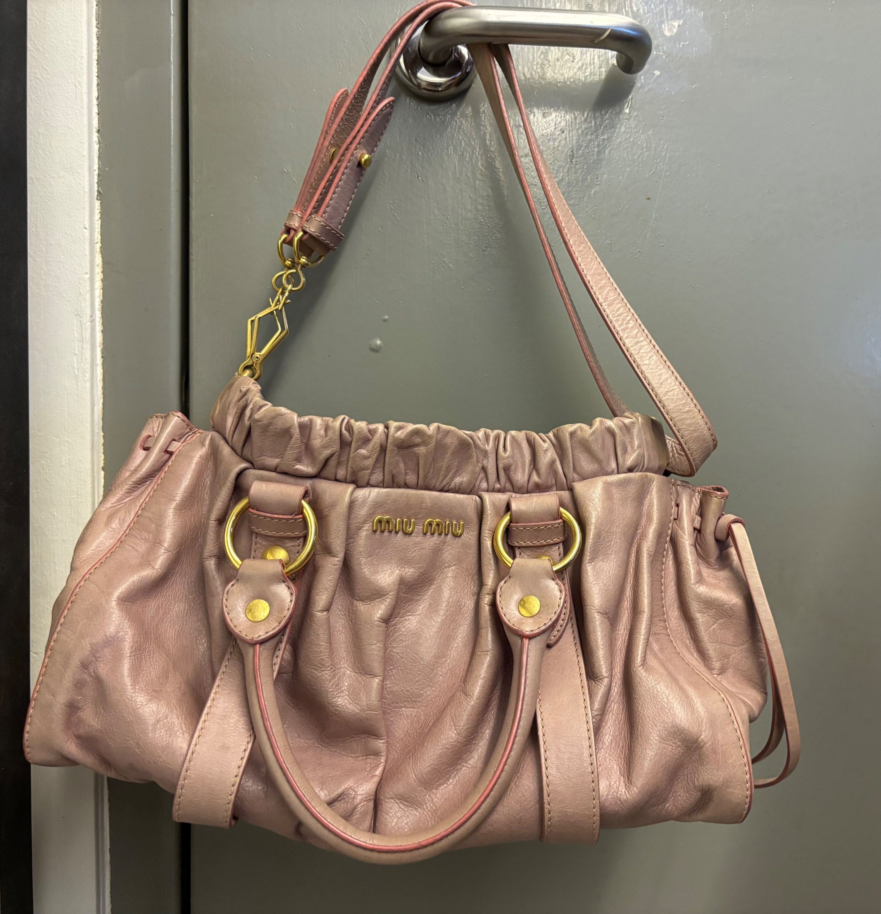 Miu Miu Vitello Lux, Luxury, Bags & Wallets on Carousell