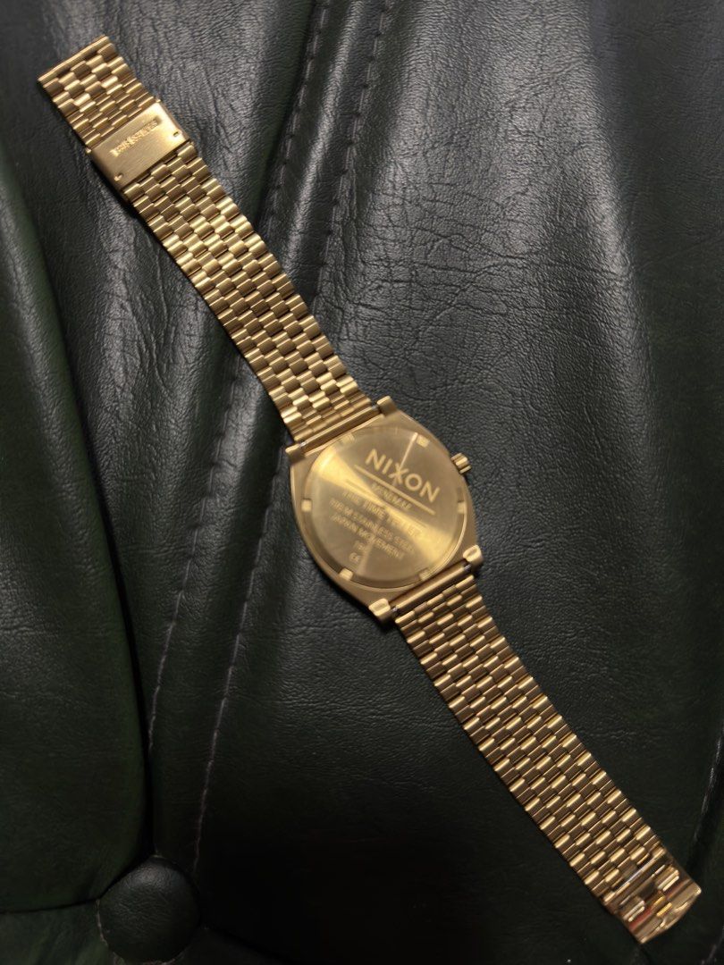 Nixon - Time Teller Gold/Black/Stamped (Category: Men's Watches) located in Caloocan City. Submitted by prank_ocean (Listing ID 1443779586, Image 3). Description: - Gold Nixon watch - Features a cool geometric pattern on the face - Comes with original box, manuals and tag - In great shape, ready for a new owner DM for more info. Thank you!.