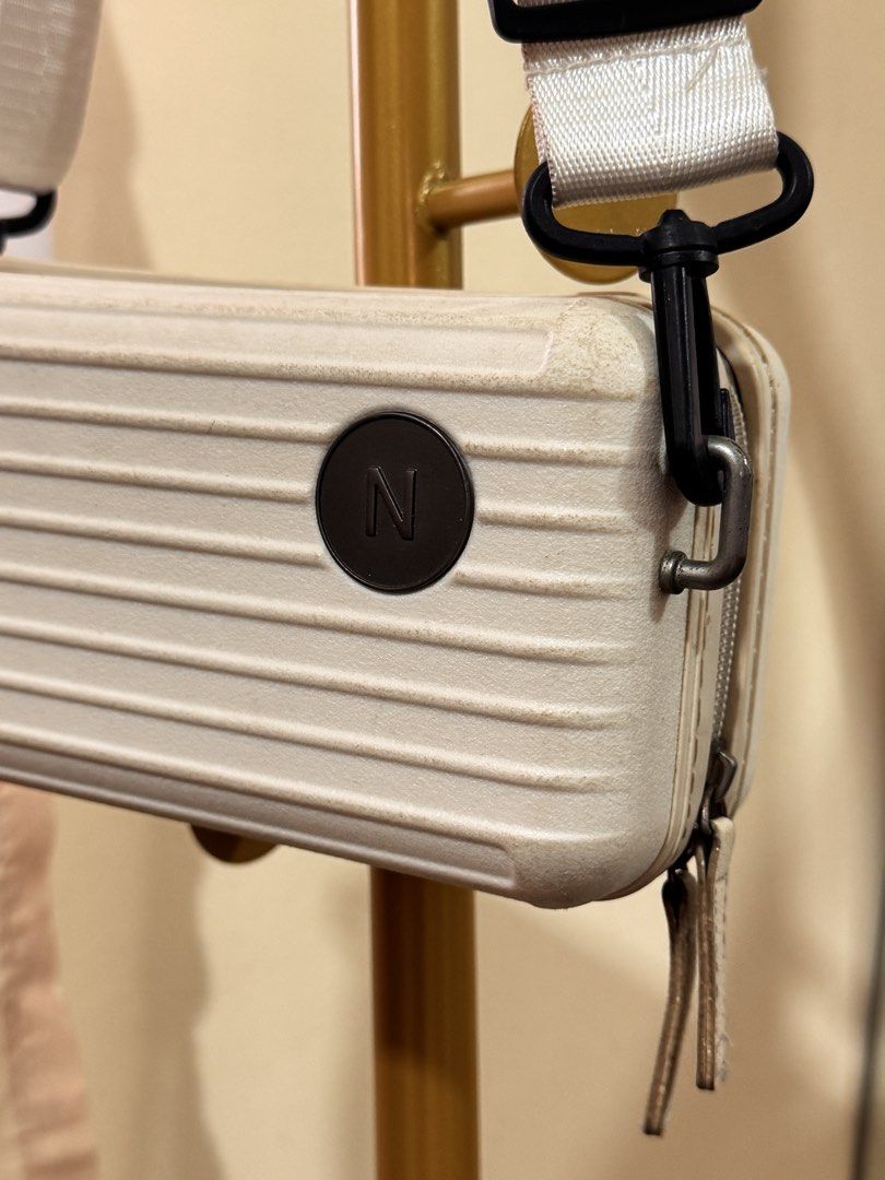 Nuprene Lucca Bag in Off-White (Category: Sling Bags) located in Pasig City. Submitted by cattleyass (Listing ID 1443753476, Image 3). Description: No issues. Need cleaning‼️ Comes with leather strap Auto Pass sa low ball Last price posted.