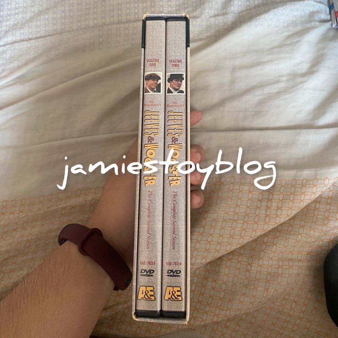 P.G. Wodehouse Jeeves & Wooster Complete Second Season DVD Set (Category: Storybooks) located in Quezon City. Submitted by ohitsninja (Listing ID 1443832247, Image 2). Description: - P.G. Wodehouse's Jeeves & Wooster: The Complete Second Season DVD Set - Includes two volumes - From A&E DVD Classics - Perfect for fans of classic British comedy - Features episodes such as: - 'Jeeves Saves the Dipper-Creamer' - 'A Plan for Gussie' - 'Pearls Mean Tea