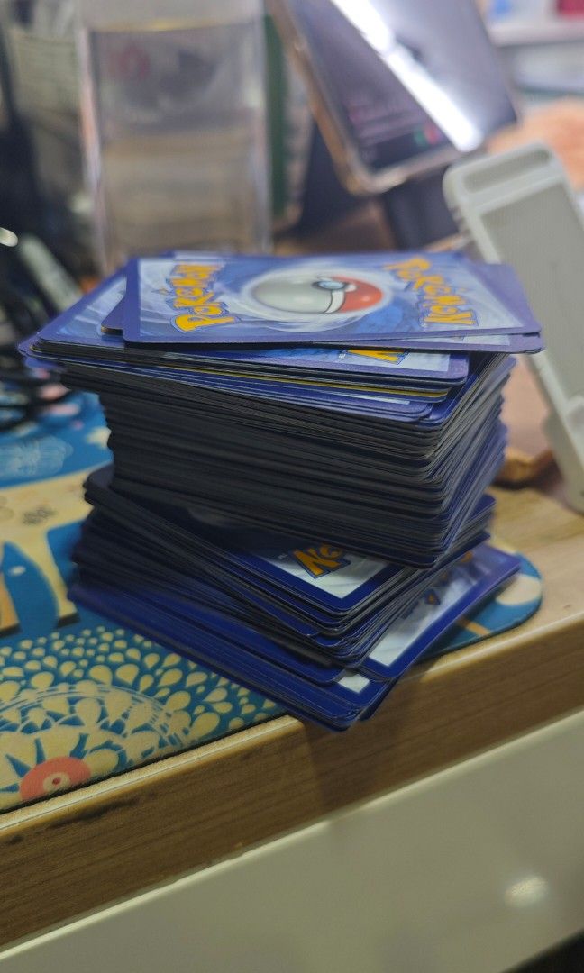 Pokémon Cards (Basic) (Category: Raw Cards) located in Singapore. Submitted by fourdoorsmorewhores (Listing ID 1443885829, Image 1). Description: Price for all. No tears, slight bend. don't expect 10/10 condition. Estimated 200+ Cards. Self collect/Smartpac +3.