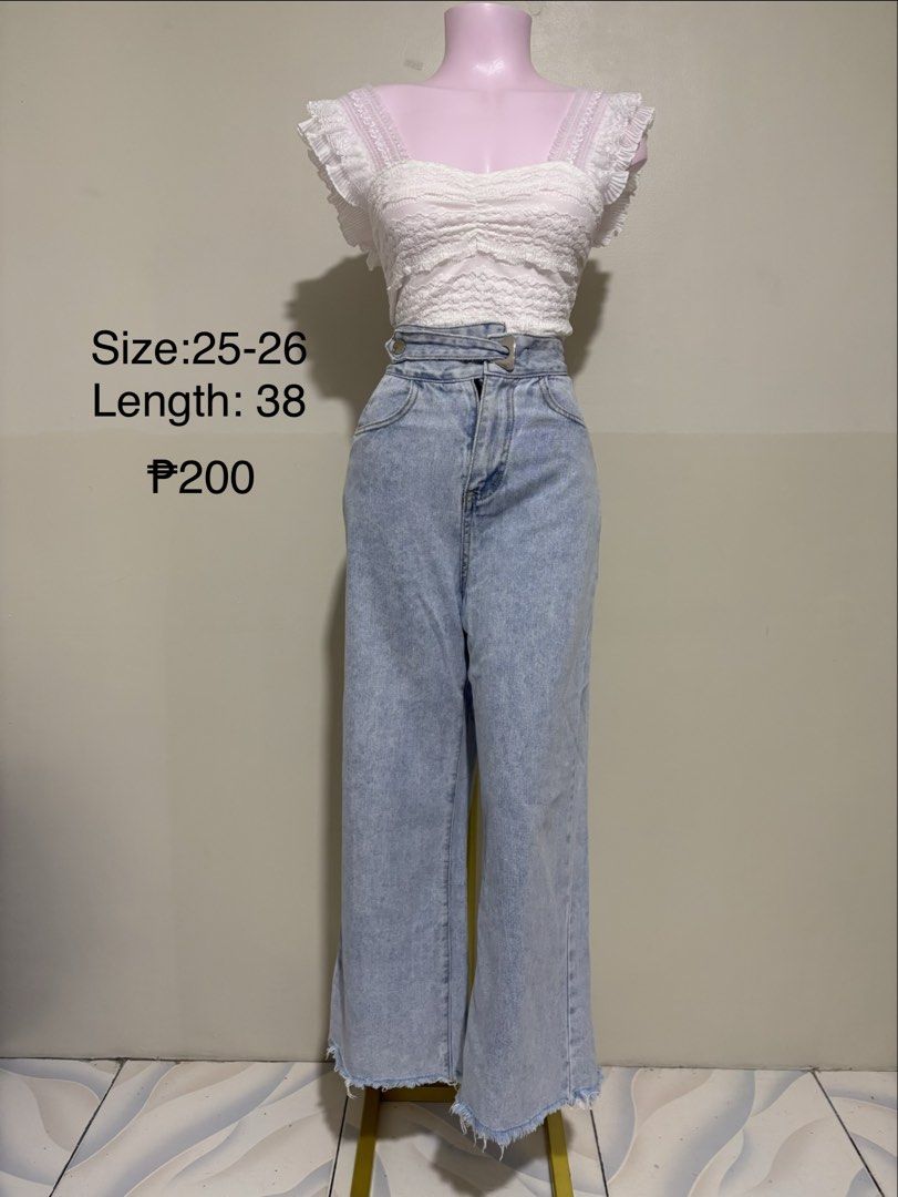 Preloved Denim Pants (Category: Jeans) located in Antipolo. Submitted by chaeramia (Listing ID 1443746443, Image 2). Description: .