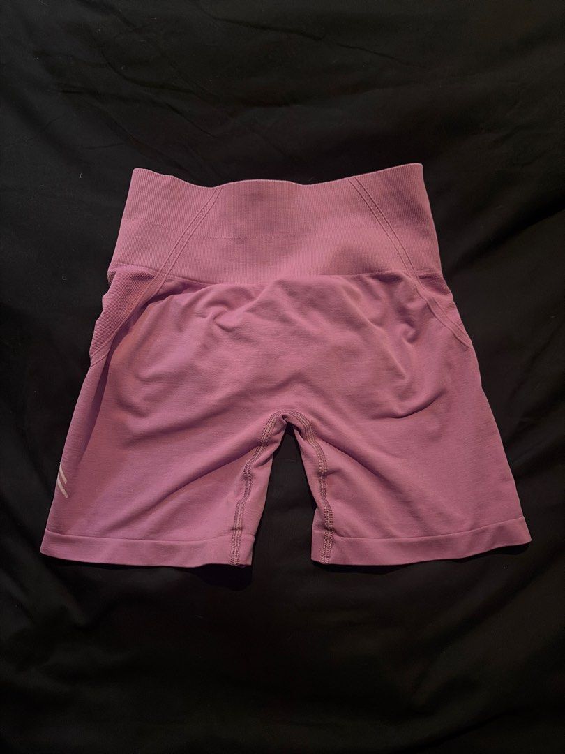 Purple Seamless High Waisted Workout Shorts (Category: Activewear) located in Quezon City. Submitted by shopsoph (Listing ID 1443758944, Image 1). Description: - High-waisted design for a secure and flattering fit. - Lovely shade of purple. - Seamless construction for ultimate comfort. - Ruched detail at the back to enhance your shape. - Stretchy material for freedom of movement. - Ideal for gym workouts, yoga, or casual lounging. - RFS: hand me 