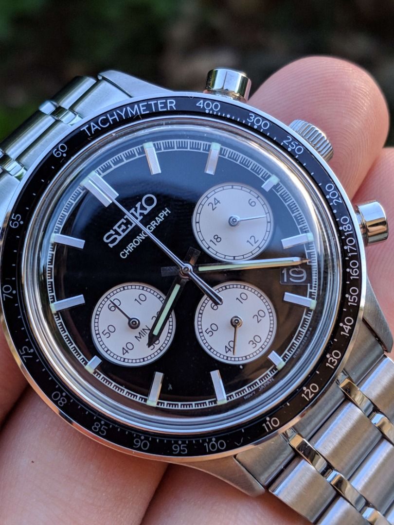 Seiko Chronograph Tachymeter Black Dial SSB479P1 (SBTR055) (Category: Men's Watches) located in Cebu City. Submitted by lesterblis97903 (Listing ID 1443819621, Image 2). Description: Up for sale is a Seiko Chronograph ref. SSB479P1 /SSB479 (in JDM it is SBTR055). This watch has been ravaging the world since it's release due to its vintage aesthetics. It has been featured on many Youtube videos and as one stated "one of Seiko's best and most inter