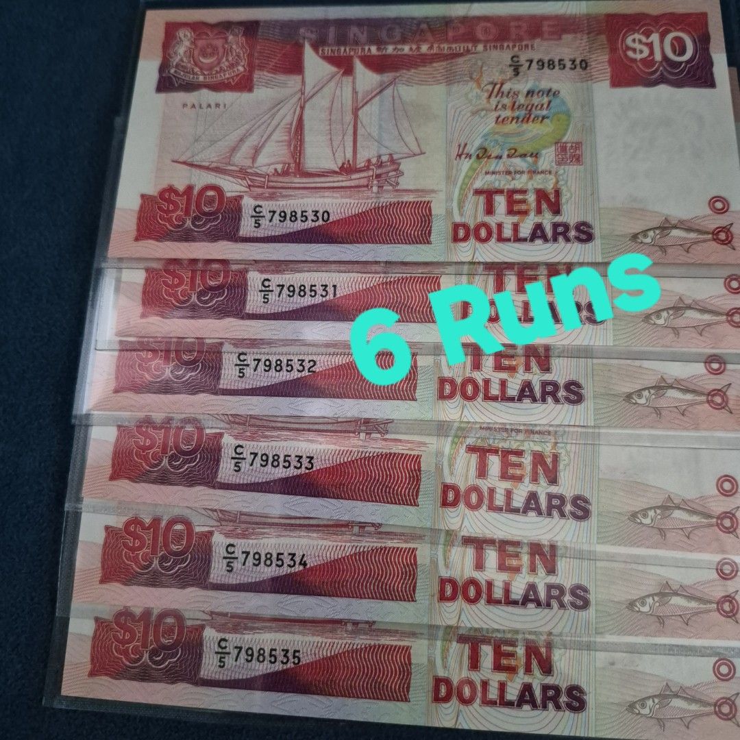 SG Notes (FV $85) (Category: Currency) located in Singapore. Submitted by GPgtiger (Listing ID 1443748199, Image 3). Description: UNC Notes Face Value: $85.