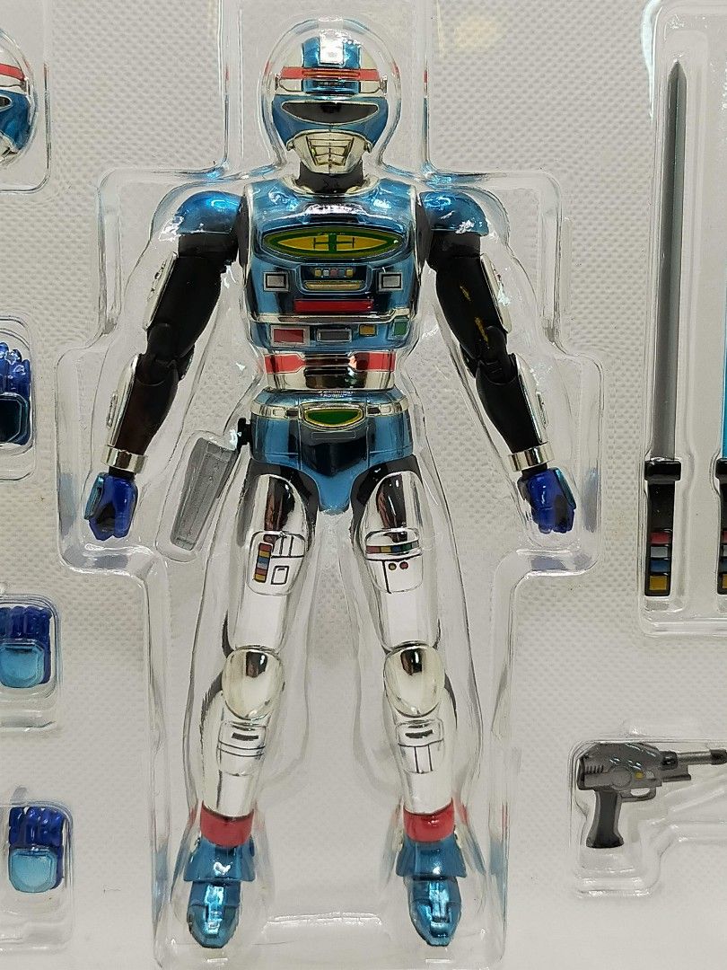 SHF | s.h.figuarts Space Sheriff Shaider (Category: Figurines & Statues) located in Manila. Submitted by sug0it0ys (Listing ID 1443795158, Image 3). Description: *Kindly read before messaging offers. Click on the ad to see full details. No Trades ❌ Pass on Low offers ❌ No Long Reservations ❌ ================= BANDAI S.H.Figuarts Space Sheriff Shaider *2013 release *OPENED *ISSUE: - paint oxidation. Metallic dark blue parts turned light blue. See 