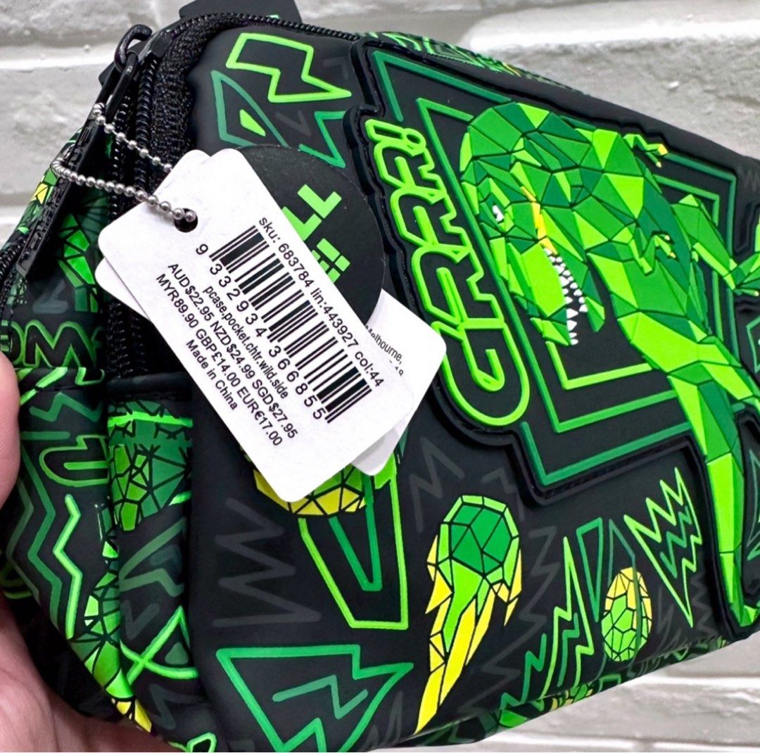 Smiggle Dino pencil holder pouch (Category: Babies & Kids Fashion) located in Singapore. Submitted by newleaf24 (Listing ID 1443734826, Image 3). Description: Condition: brand new with tag Original price: $27.95 $3.20 apply for tracked postage.