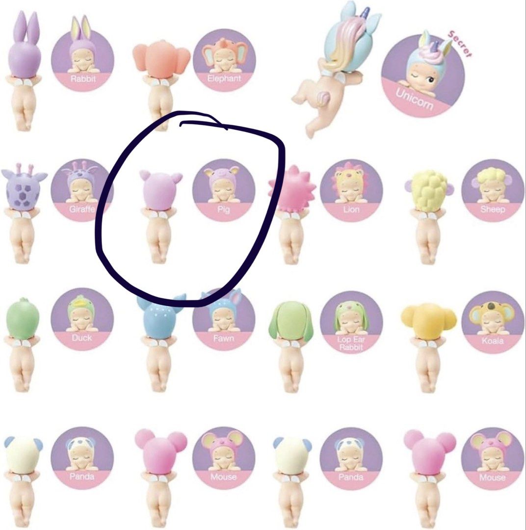 Sonny Angel Dreaming Series Blind Box Figure (Category: Designer & Blind Box Toys) located in Singapore. Submitted by sinkandswim (Listing ID 1443770608, Image 2). Description: - Sonny Angel Dreaming Series - Pig - Wrapper + Box ✅ - Price can nego.