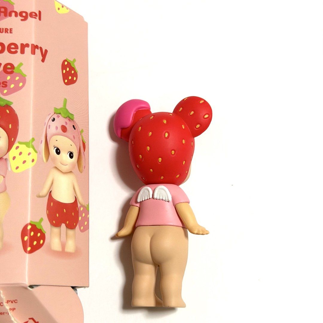 Sonny Angel Strawberry Love Series - Mouse (Category: Designer & Blind Box Toys) located in Singapore. Submitted by bblondedd (Listing ID 1443830148, Image 2). Description: + $3.50 for smartpac tracked mailing - Sonny Angel mini figure - Strawberry Love Series - Features strawberry hat and pink shirt - Includes original box - Ideal collectible for Sonny Angel fans.