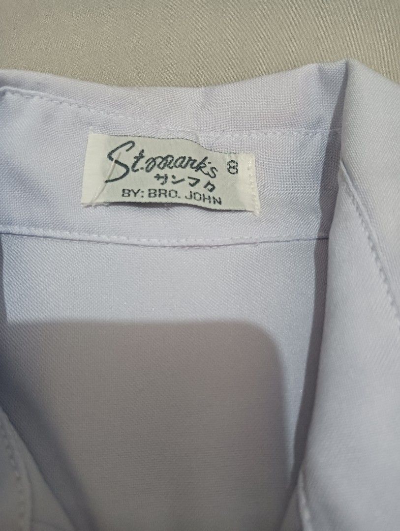 St. Mark's School Uniform Shirts - Size 8 (2 pcs) (Category: Tshirts & Polo Shirts ) located in Mandaluyong City. Submitted by ehrgeee (Listing ID 1443772154, Image 3). Description: - Set of 2 St. Mark's school uniform shirts - Size: 8 - Color: White - No stains. Good as new. - Suitable for ages 3-5 years old - Montessori Casa (Kinder 1-3) - Style: Short sleeves, button-up front - Features: Chest pocket - Condition: Great for school days.