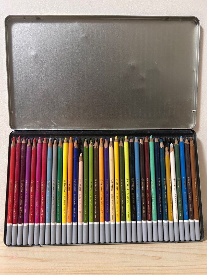 Stabilo CarbOthello Chalk Pastel Colored Pencils (Category: Stationery & School Supplies) located in Bulacan. Submitted by luizamtups (Listing ID 1412503480, Image 3). Description: 36 colors - 1700 59 colors (not 60, 1 missing) - 3k.