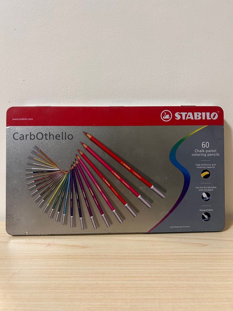 Stabilo CarbOthello Chalk Pastel Colored Pencils (Category: Stationery & School Supplies) located in Bulacan. Submitted by luizamtups (Listing ID 1412503480, Image 2). Description: 36 colors - 1700 59 colors (not 60, 1 missing) - 3k.