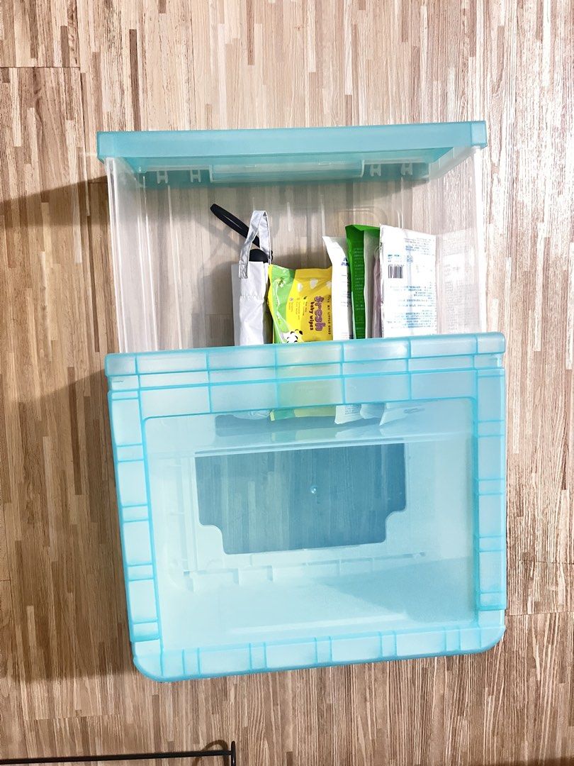 Stackable Storage Box with Drawer and Lid483818964758702081