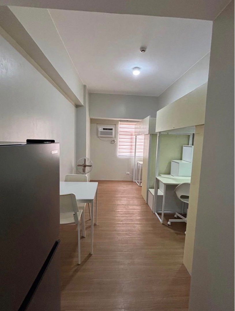 Studio For Rent Katipunan (Category: Apartments & Condos) located in Quezon City. Submitted by jan1777 (Listing ID 1443789560, Image 2). Description: Fully furnished condo at Vista Pointe Residences, Katipunan Inclusive of association dues 27th floor Across Ateneo and Miriam College Amenities: study hall gym swimming pool 1 year contract 1 month advance, 2 months deposit 2 occupants pets not allowed Ready for Occupancy July 2026.