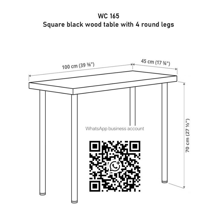 Table | Small Study Table | Multi-purpose Table | Study Table | Work Table | Computer Table | Dinner Table | Display Table - Offer Price $15 (Category: Tables & Sets) located in Singapore. Submitted by junecrafty (Listing ID 1441930156, Image 3). Description: Study / Office Table with Black Wooden Legs – 100cm x 70cm (Like Used) 💰 Offer Price: $15.00 - Direct Message To Enquiry or Order As Screenshot Photo Provided. - Please state item number (e