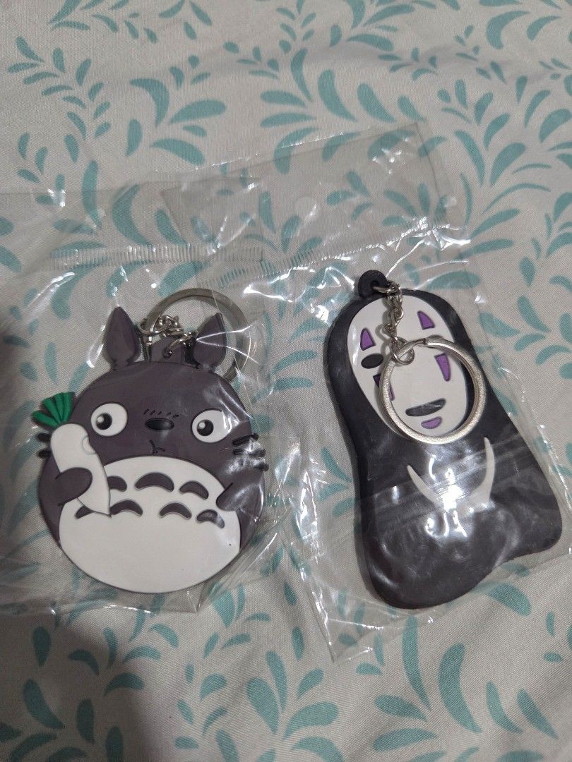Taiwan Bought No Face and Totoro Keychains (Category: Character Goods) located in Quezon City. Submitted by panchie32 (Listing ID 1443889473, Image 2). Description: Please refer to the photos for the item's condition. Selling these as a bundle. Bought from the famous Jiufen street in Taiwan. RFS: I bought too much merch/items and selling the extra ones. 📍 Location: Brgy. Kaligayahan, Novaliches, Quezon City ✅ Open for meet-ups ✅ Delivery via Lal