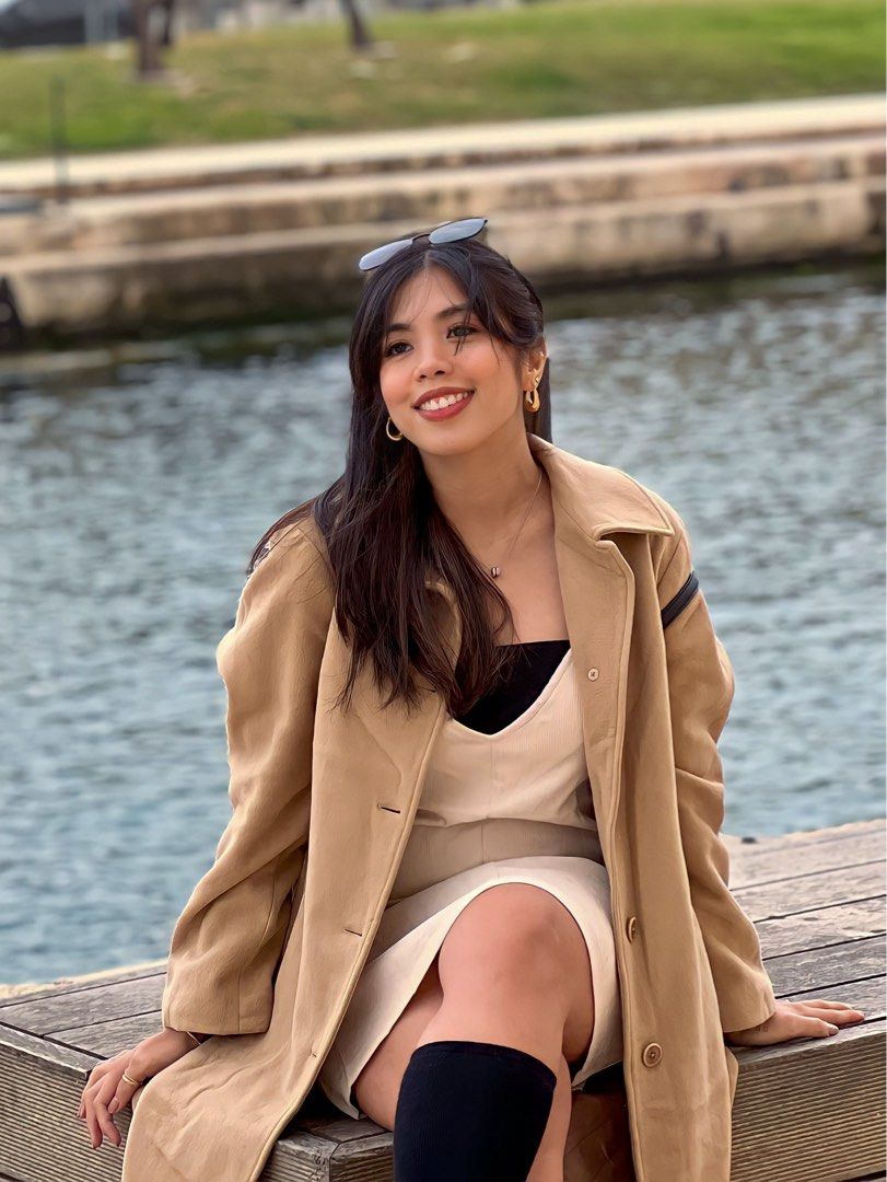 Long Wool Coat (Category: Coats, Jackets and Outerwear) located in Dinalupihan. Submitted by declutterwithemma (Listing ID 1443816619, Image 2). Description: Used only once in Malta. My height is 5’2”. Fits M-L..