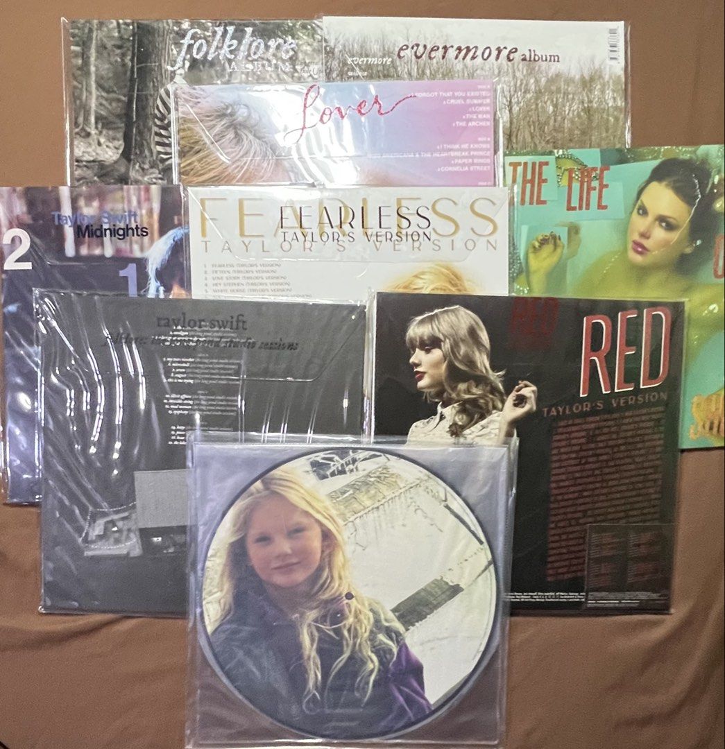 Taylor Swift Vinyl (Category: Vinyls) located in Quezon City. Submitted by irissc (Listing ID 1443708668, Image 1). Description: All Vinyls are Brand New and Sealed ❤️‍🔥 Life of A Showgirl - 2,399 ——Taylor Swift Chinese Pressing—— 🩶 Folklore Long Pond Studio Sessions - 3,999 - Silver Discs - With Printed customized album title Sleeve 🩶 Folklore Meet Me Behind The Mall - 3,999 - Opaque Silver Discs - With glittered customized album title Sleeve
